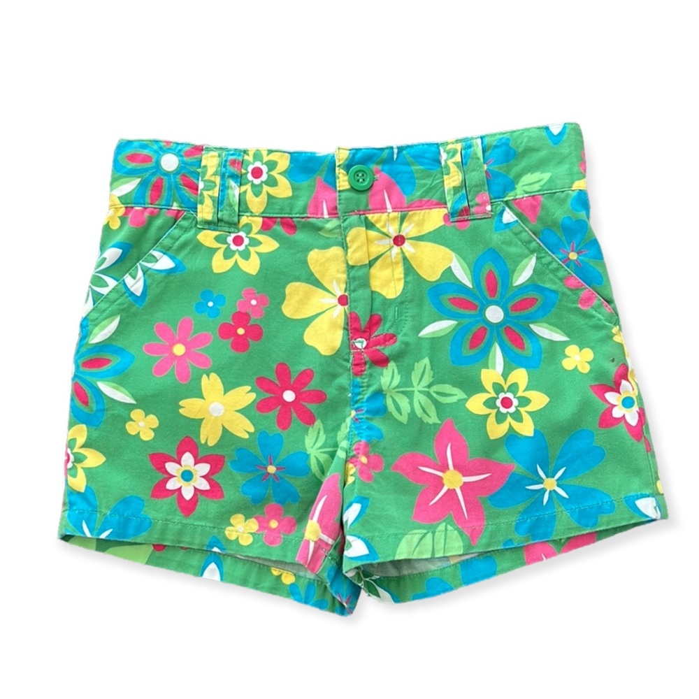 Specialty Girl adjustable waist flower design shorts